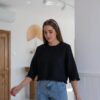 Siyah Püskül Detaylı Bluz - Görsel 3