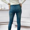 Yüksek Bel Likralı Jean Pantolon 90 Cm - Görsel 3