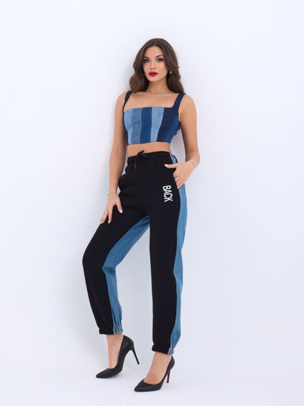 6890 KOT CROP-MAVİ - Görsel 4
