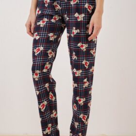 4323 Desenli Pijama Altı - Lacivert