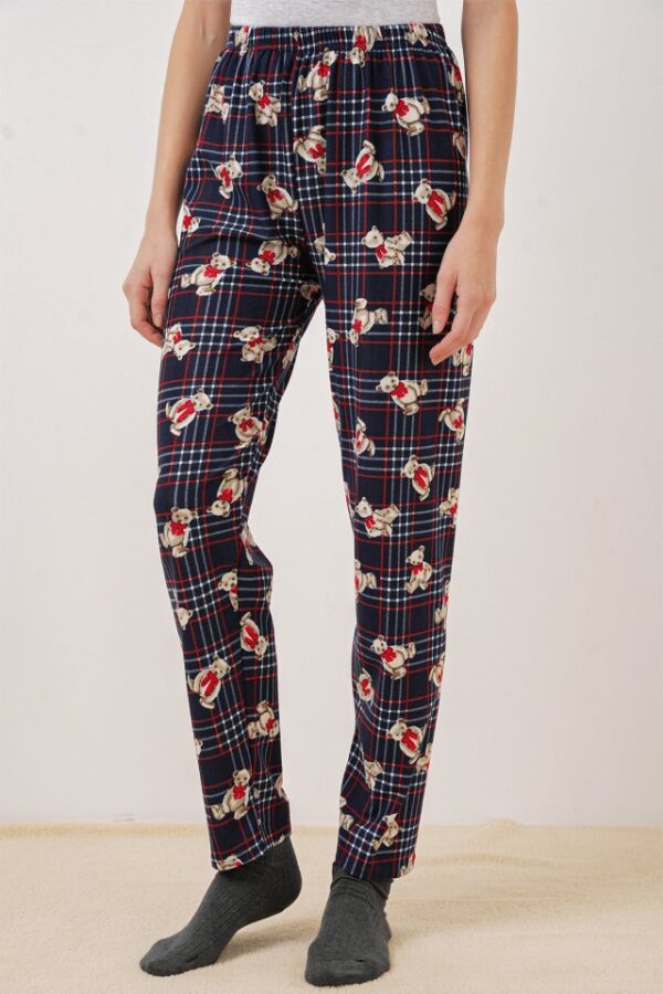 4323 Desenli Pijama Altı - Lacivert - Görsel 2