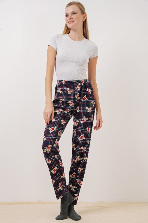 4323 Desenli Pijama Altı - Lacivert - Görsel 3