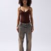 Önü Büzgülü Askılı Bodysuit