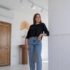 Siyah Püskül Detaylı Bluz - Görsel 2