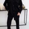 Siyah Yıkamalı Gömlek Ve Pantolon Takım - Görsel 3